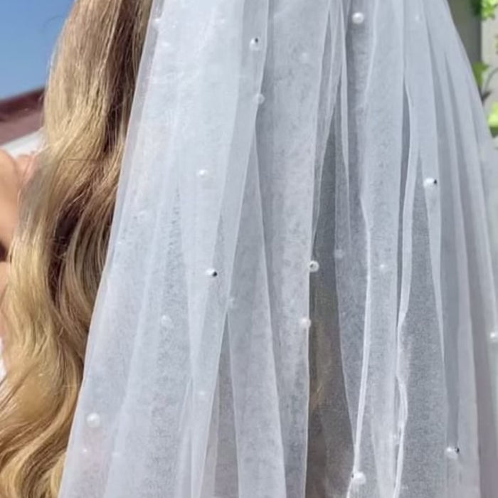 Bridal Pearl Veil