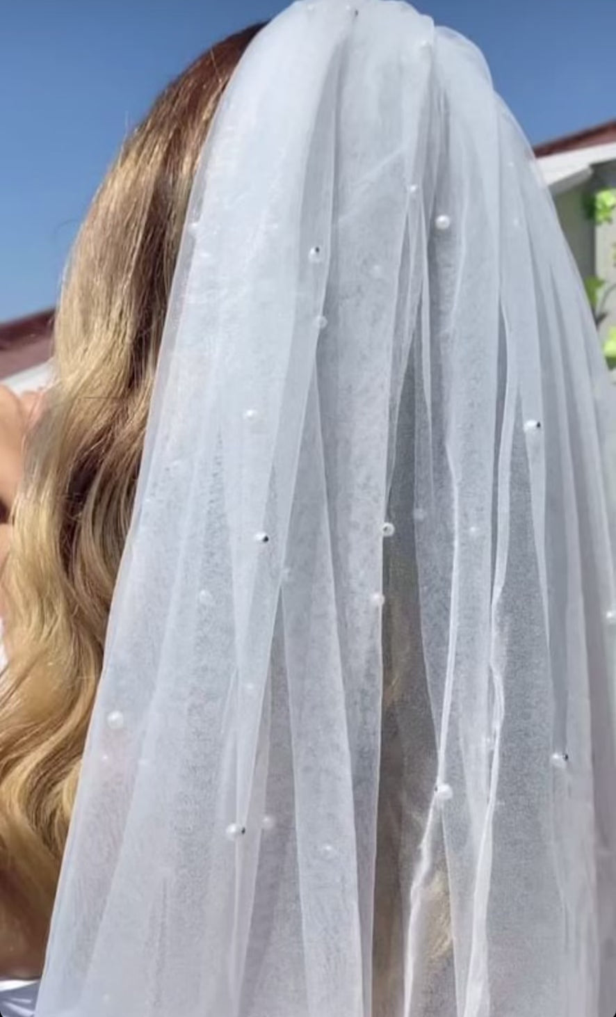 Bridal Pearl Veil